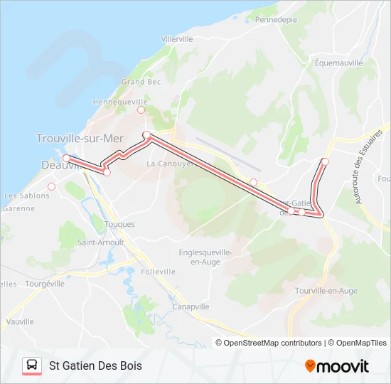 LIGNE 122 Bus Line Map