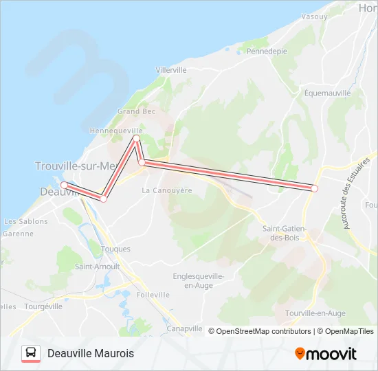 LIGNE 122 Bus Line Map