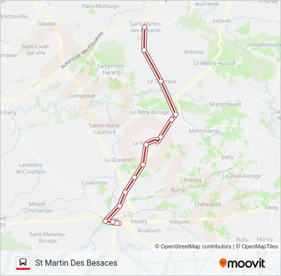 LIGNE 133 Bus Line Map