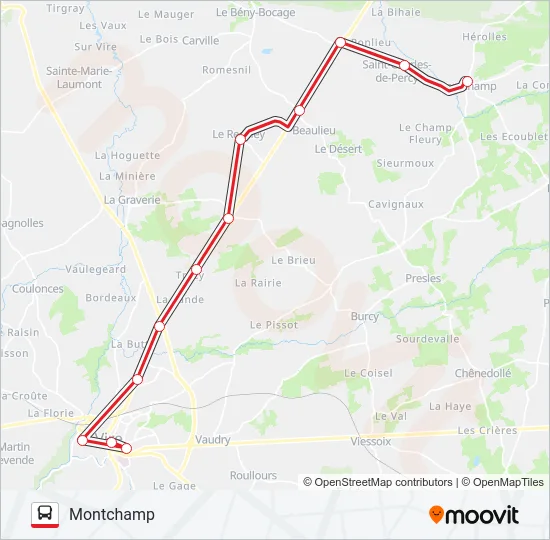 LIGNE 133 Bus Line Map