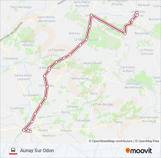 Mapa de LIGNE 133 de autobús