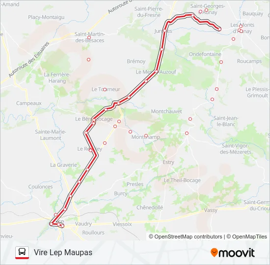 LIGNE 133 Bus Line Map