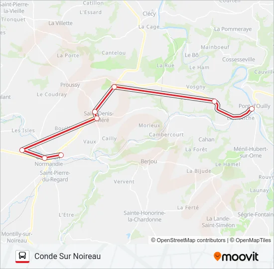 LIGNE 134 Bus Line Map