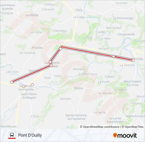 LIGNE 134 Bus Line Map