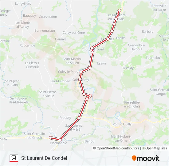 LIGNE 134 Bus Line Map