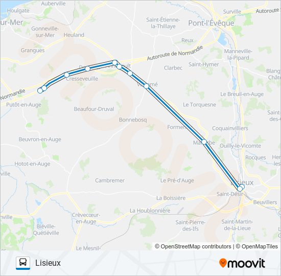 LIGNE 137 bus Line Map