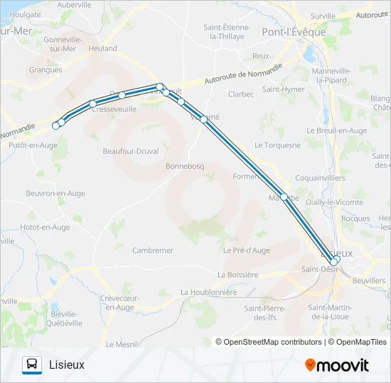 LIGNE 137 Bus Line Map