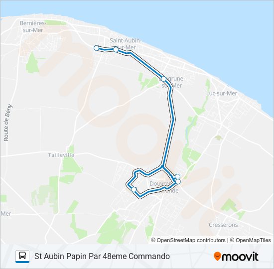 LIGNE 145 bus Line Map