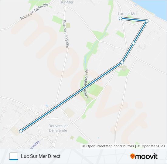 LIGNE 145 bus Line Map