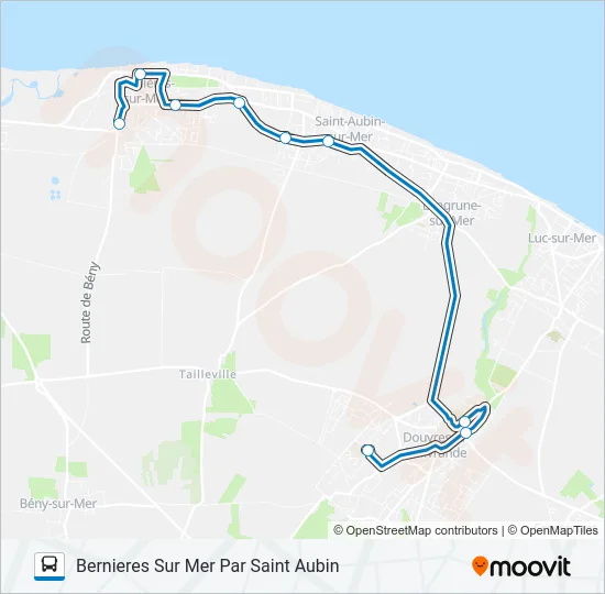 LIGNE 145 Bus Line Map