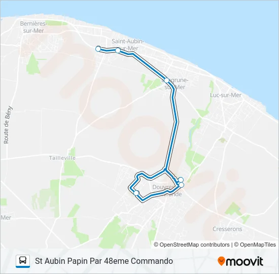 LIGNE 145 Bus Line Map