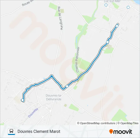 LIGNE 145 Bus Line Map