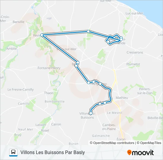 LIGNE 145 Bus Line Map