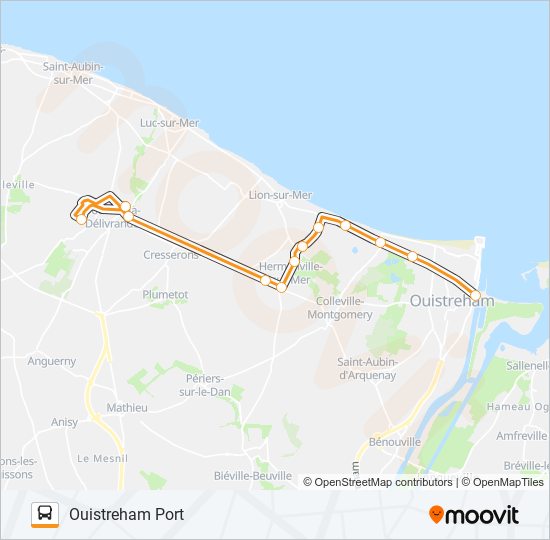 Plan de la ligne LIGNE 146 de bus