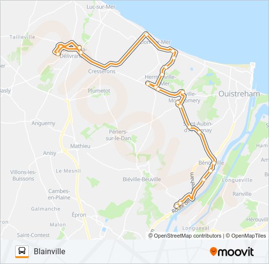 LIGNE 146 bus Line Map