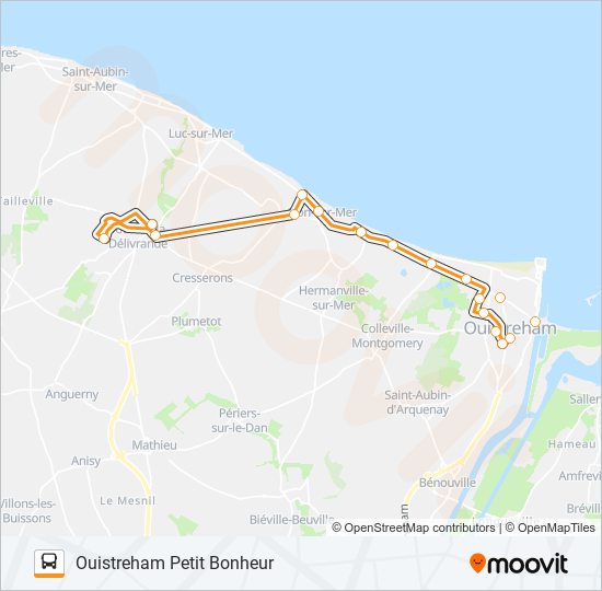 Plan de la ligne LIGNE 146 de bus