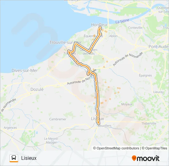LIGNE 150 Bus Line Map