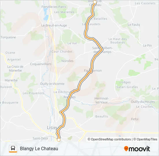 LIGNE 150 Bus Line Map