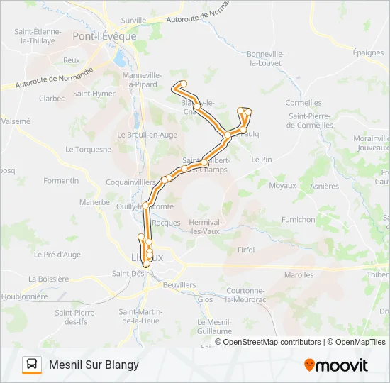 LIGNE 150 Bus Line Map