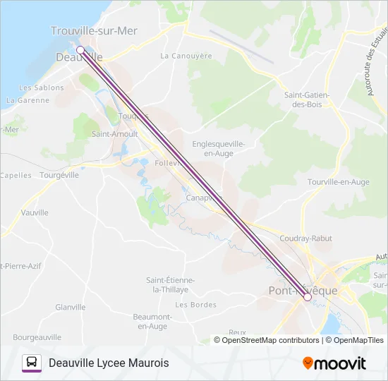 LIGNE 151 Bus Line Map
