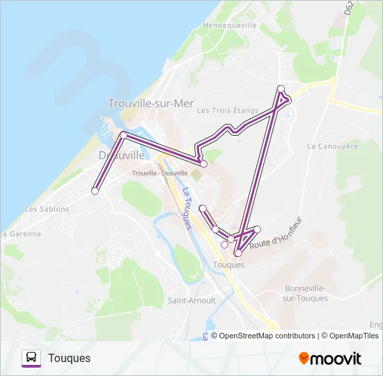 LIGNE 151 Bus Line Map