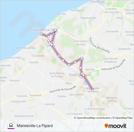 LIGNE 151 Bus Line Map