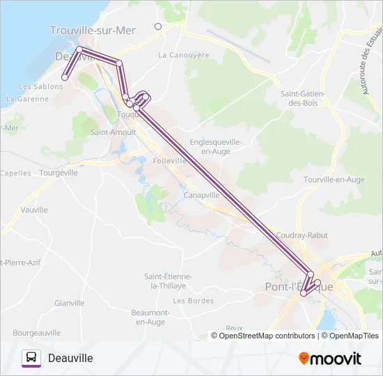 LIGNE 151 Bus Line Map