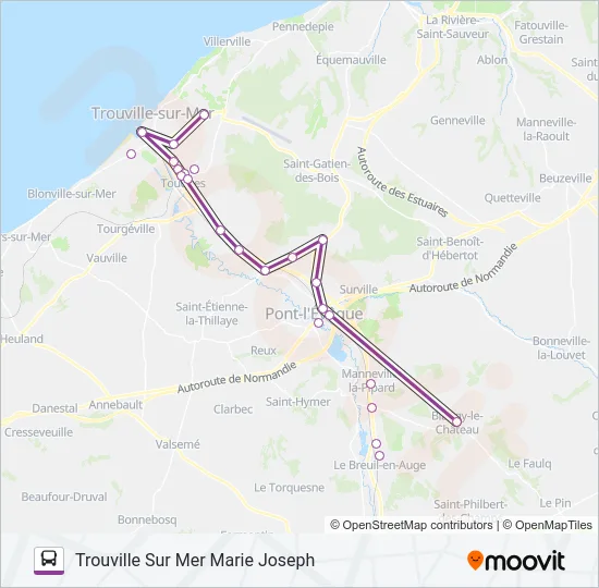 LIGNE 151 Bus Line Map