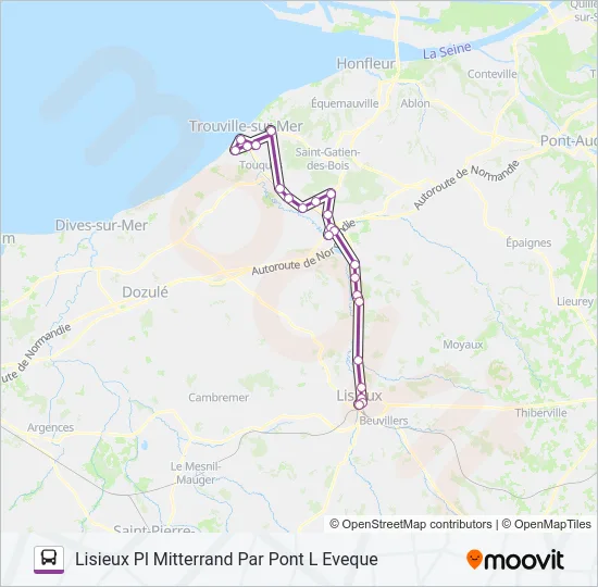 LIGNE 151 Bus Line Map