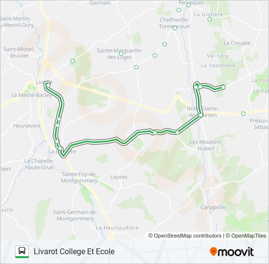 Mapa de LIGNE 153 de autobús