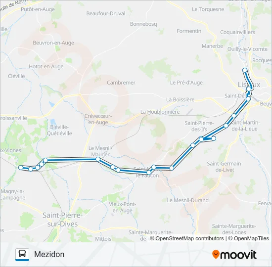 LIGNE 155 Bus Line Map