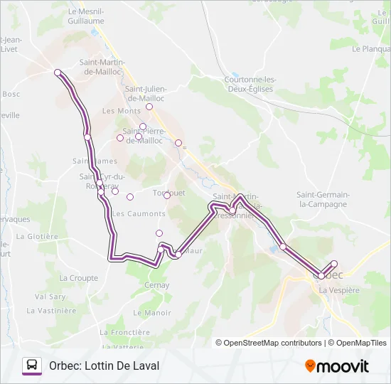 LIGNE 156 Bus Line Map