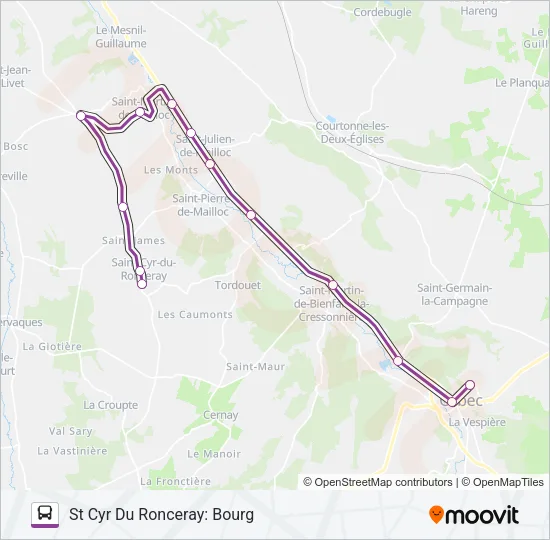 LIGNE 156 Bus Line Map