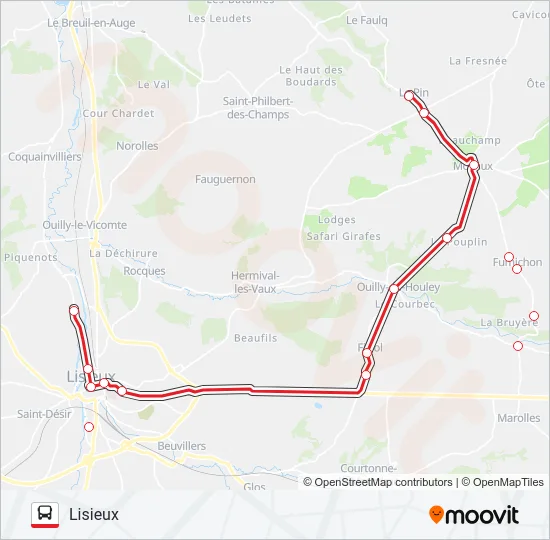 LIGNE 157 Bus Line Map