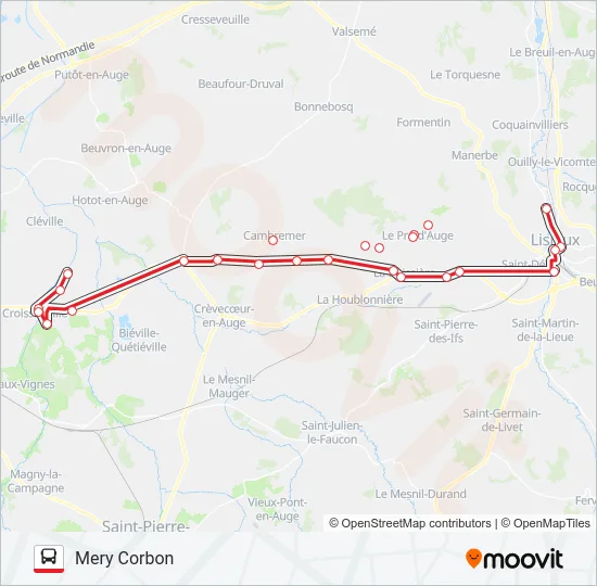 LIGNE 158 Bus Line Map