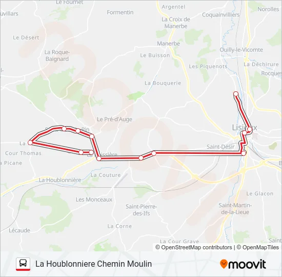 LIGNE 158 Bus Line Map