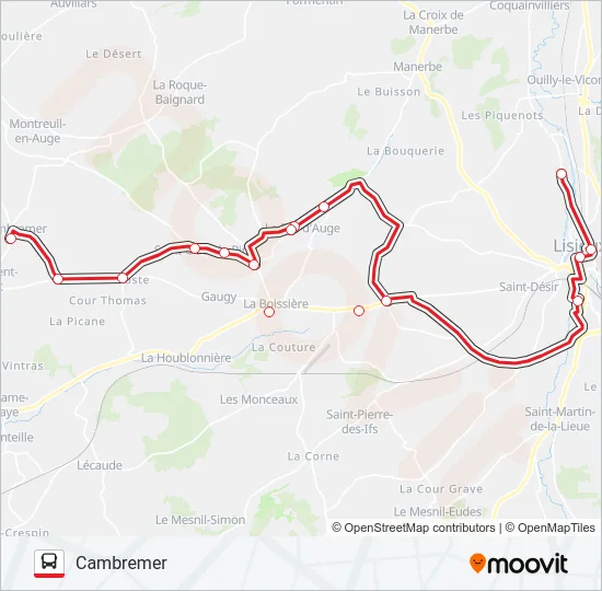 LIGNE 158 Bus Line Map