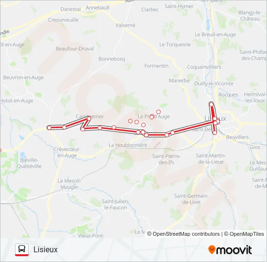 LIGNE 158 Bus Line Map