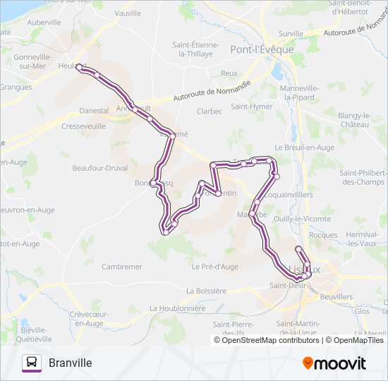 Mapa de LIGNE 159 de autobús