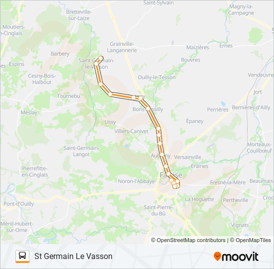 Mapa de LIGNE 160 de autobús