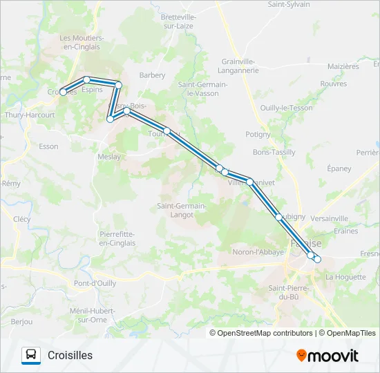 LIGNE 161 Bus Line Map