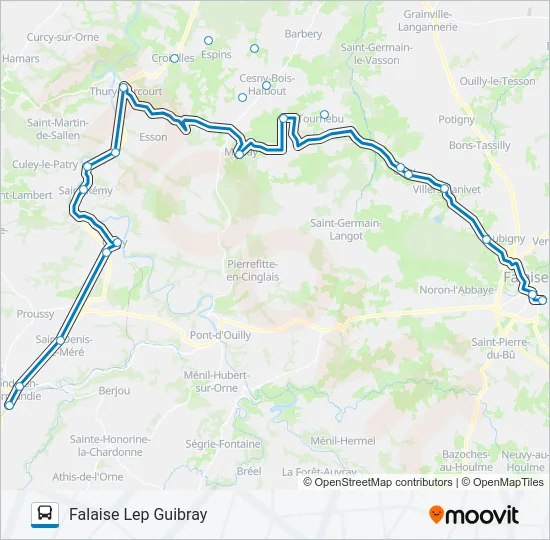 LIGNE 161 Bus Line Map