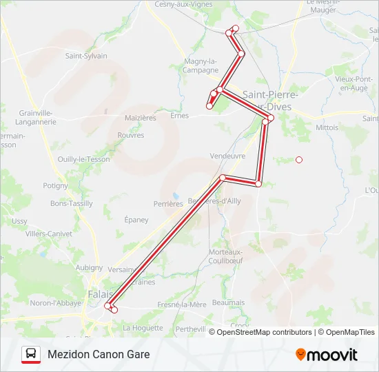 LIGNE 162 Bus Line Map