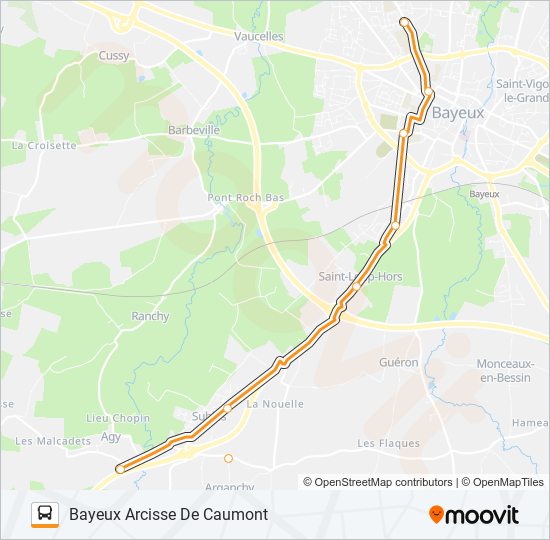 Mapa de LIGNE 171 de autobús