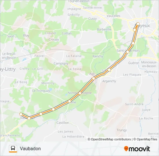LIGNE 171 Bus Line Map