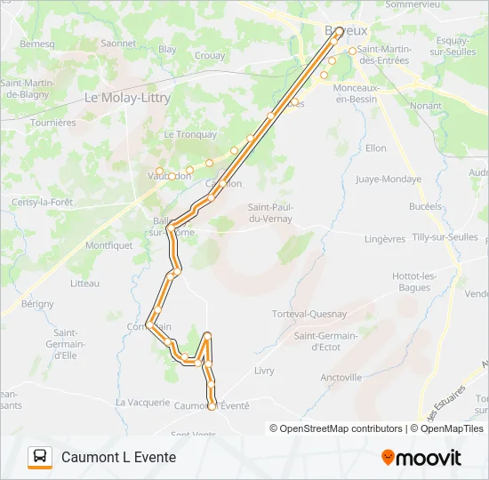 LIGNE 171 Bus Line Map