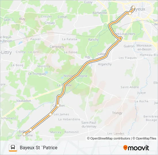 LIGNE 171 Bus Line Map