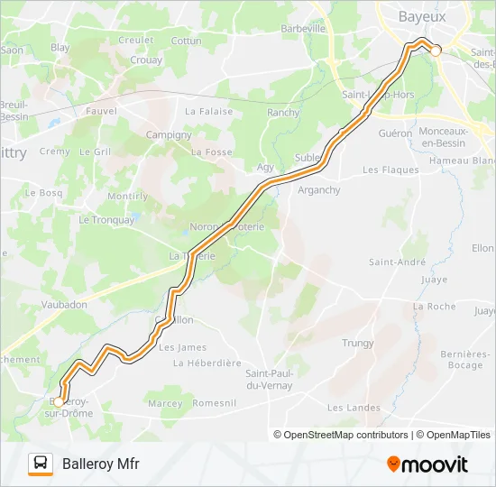 LIGNE 171 Bus Line Map
