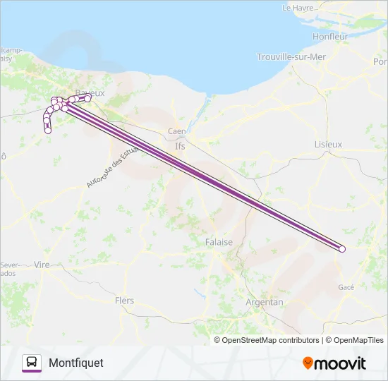 LIGNE 173 Bus Line Map