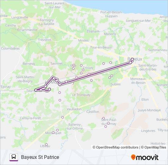 Mapa de LIGNE 173 de autobús